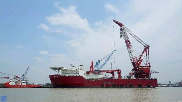 Contract for the use of pipeline expansion joints on 5000t fishing crane ship